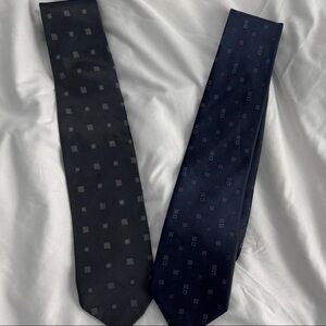Marks & Spencer Black and Navy Patterned Ties